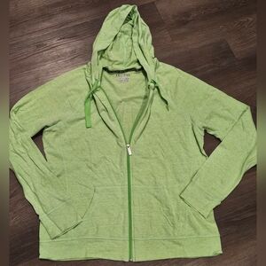 Under Armour Women's Green Semi-Fitted Long Sleeve Zip-Up Hoodie